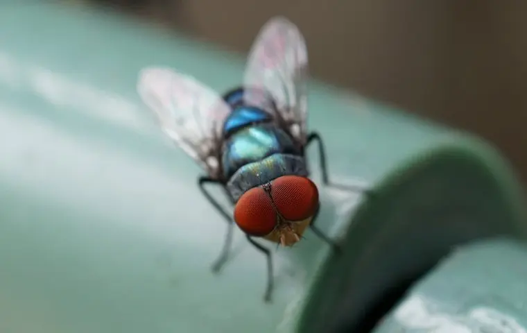 fly on a pipe